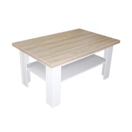 Masuta cafea Lisolo Sonoma cu Alb, 100 x 65 x 50 cm Masuta cafea Lisolo Sonoma cu Alb, 100 x 65 x 50 cm